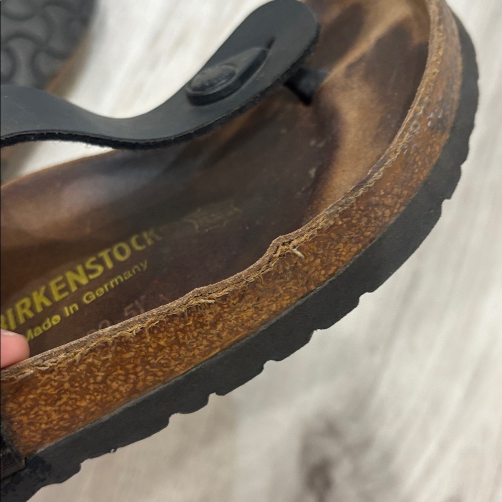 Birkenstock Black Sandals SIZE 6 WOMEN IN GOOD CONDITION - Picture 6 of 8